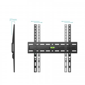 SOPORTE FIJO TOOQ PARED PANTALLAS 32-75 NEGRO 2