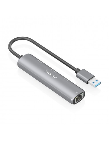 USB3.0 DOCK AISENS USB-A A ETHERNET GIGABIT HUB 3XUSB-C GRIS 15CM