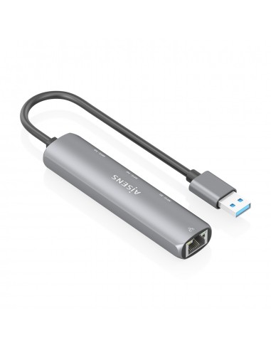 USB3.0 DOCK AISENS USB-A A ETHERNET GIGABIT HUB 3XUSB-A GRIS 15CM
