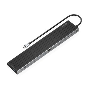 USB-C DOCK AISENS 13 EN 1 USB-C A 2XHDMI 1XDP 1XRJ45 1XSD 1XRANURA KENSINGTON 2