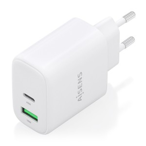 CARGADOR AISENS GAN 45W 1XUSB-C PD3.0 QC4.0 1XUSB-A QC3.0 BLANCO 2