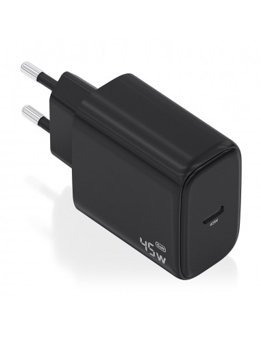 CARGADOR AISENS GAN 45W 1XUSB-C PD3.0 NEGRO