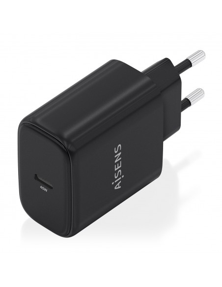 CARGADOR AISENS GAN 45W 1XUSB-C PD3.0 NEGRO