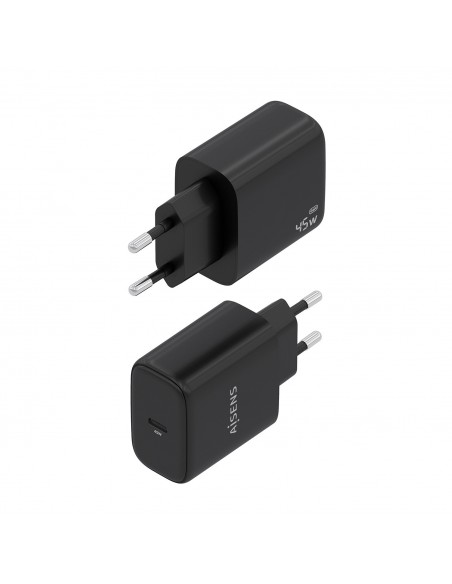 CARGADOR AISENS GAN 45W 1XUSB-C PD3.0 NEGRO