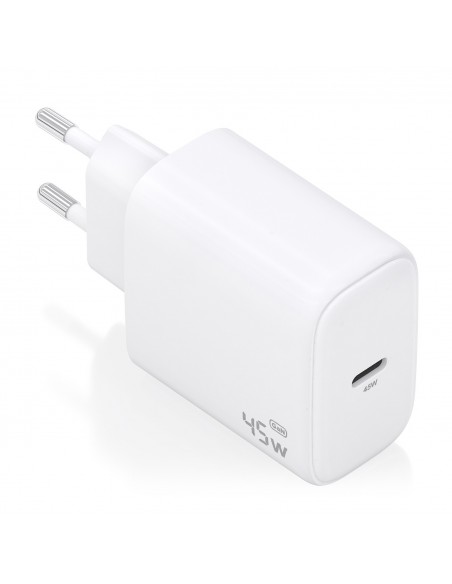 CARGADOR AISENS GAN 45W,1XUSB-C PD3.0 BLANCO