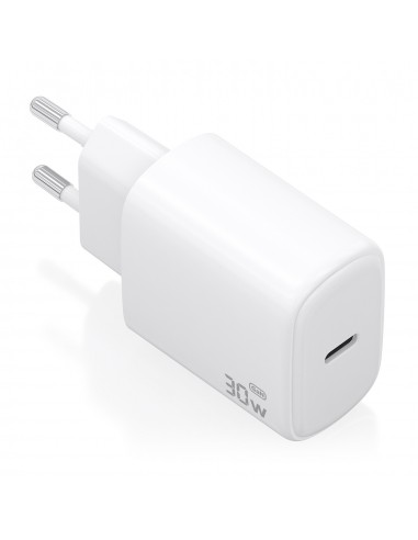 CARGADOR AISENS GAN 30W 1XUSB-C PD3.0 BLANCO