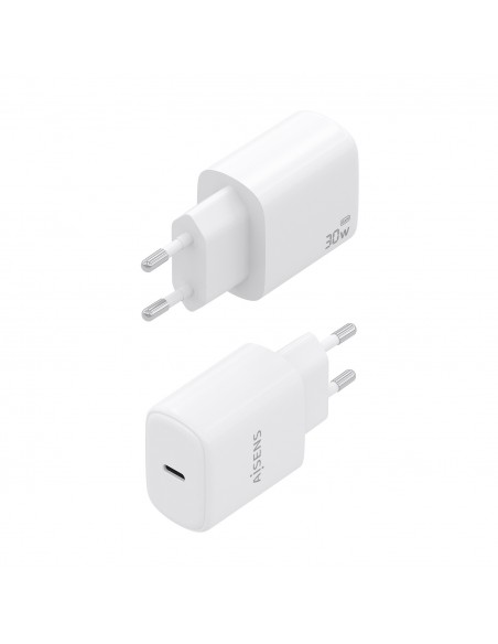CARGADOR AISENS GAN 30W 1XUSB-C PD3.0 BLANCO