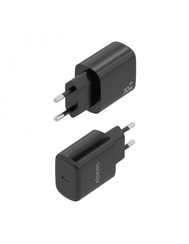 CARGADOR AISENS GAN 30W 1XUSB-C PD3.0 NEGRO