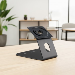 SOPORTE MESA PARED MARCO ANTIRROBO TABLET NEGRO 2