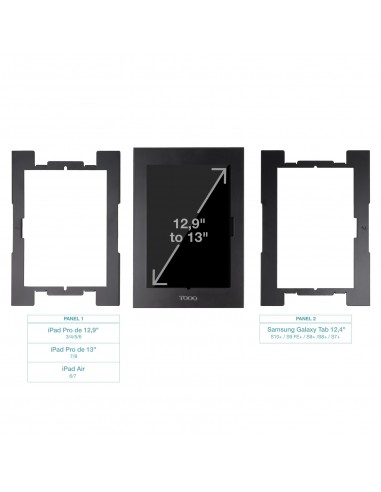 MARCO ANTIRROBO TABLET 12,4-13" NEGRO