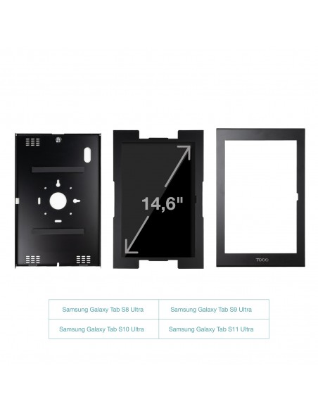 MARCO ANTIRROBO TABLET 14,6" NEGRO