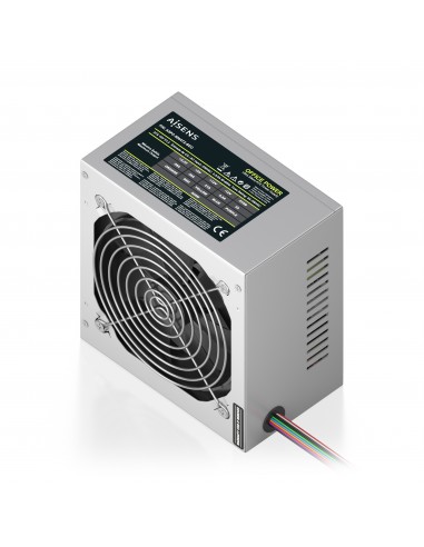 FUENTE ALIMENTACION AISENS ATX 500W OEM PLATA