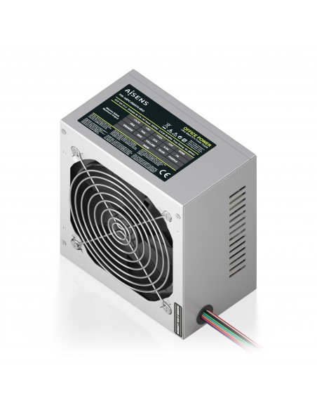 FUENTE ALIMENTACION AISENS ATX 500W OEM PLATA