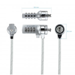 CABLE SEGURIDAD TOOQ COMBINACION 1.5M 2