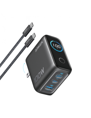 CARGADOR DE PARED ANKER 100W 3...
