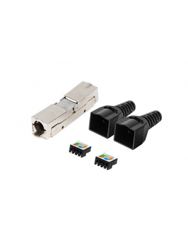 CONECTOR LANBERG ADAPTADOR 2X RJ45...
