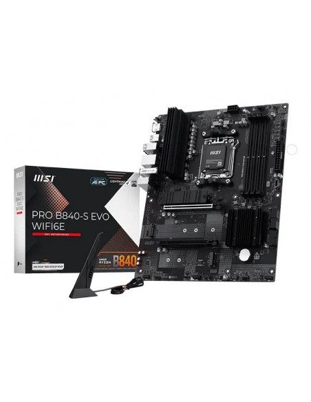 PLACA BASE MSI PRO B840-S EVO WIFI6E AM5 4XDDR5