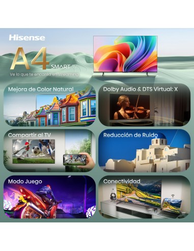 TV HISENSE 40A4S 40" FHD SMART TV DOLBY AUDIO MODO JUEGO AIRPLAY