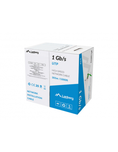 BOBINA CABLE RED LANBERG UTP RJ45...