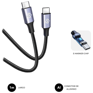 CABLE PLUS 100W C-C 1M BLACK