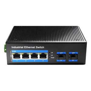 SWITCH CUDY 4-PORT GIGABIT INDUSTRIAL POE WITH 2 GIGABIT SFP PORT