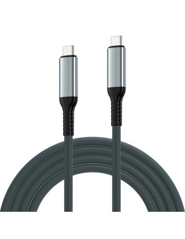 EWENT CABLE USB 4 GEN 3 TIPO C MACHO A MACHO, FABRIC, 1M