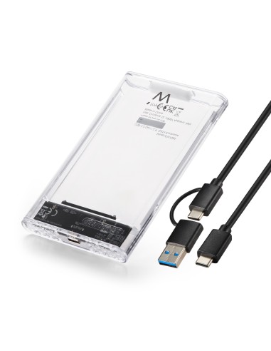 EWENT CARCASA USB 3.2 GEN1 PARA DISCOS DUROS SATA 2.5", USB-C+A