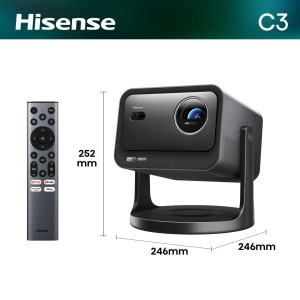 PROYECTOR TRICHROMA HISENSE C3 4K UHD 300" 2500 LUMENES DOLBY VISION IMAX