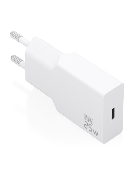CARGADOR AISENS ULTRA DELGADO GaN 25W 1xUSB-C PD3.0 BLANCO
