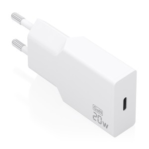 CARGADOR AISENS ULTRA DELGADO GaN 20W 1xUSB-C PD3.0 BLANCO