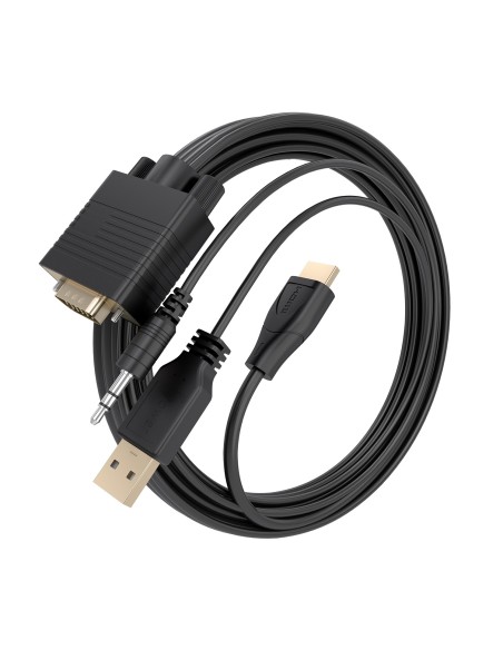 CABLE CONVERSOR AISENS HDMI A M A SVGA M+JACK 3.5 M+USB-A M 1.5M