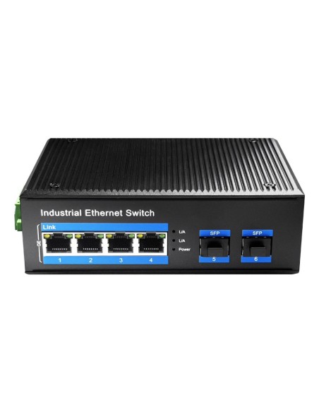 SWITCH CUDY 4-PORT GIGABIT INDUSTRIAL POE WITH 2 GIGABIT SFP PORT