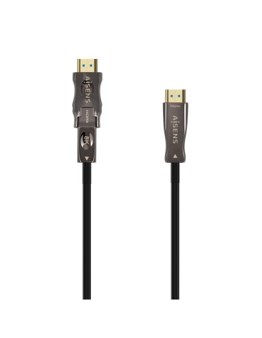 CABLE HDMI AISENS V2.1 OPTICO ACTIVO AOC DESMONTABLE 8K60HZ M M 20M NEGRO