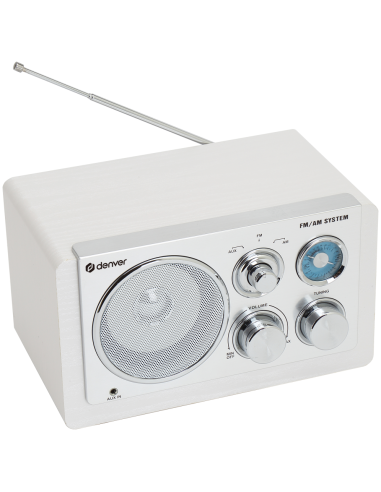 RADIO DENVER DE DISEÑO MODERNO BLANCA