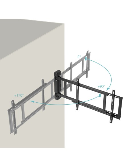 SOPORTE PARED ELECTRICO TOOQ LPM4381XL-B ORBITA 32-75"