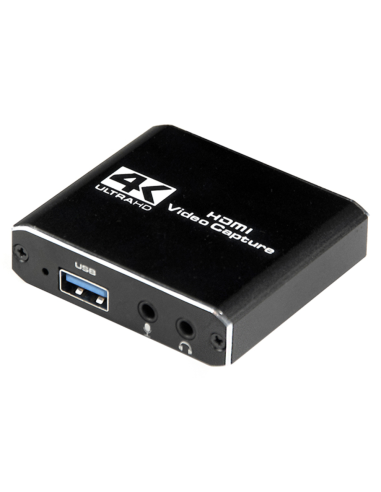 GRABADORA GEMBIRD USB - HDMI 4K NEGRO