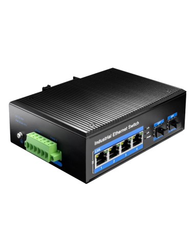 SWITCH CUDY 4-PORT GIGABIT INDUSTRIAL POE WITH 2 GIGABIT SFP PORT