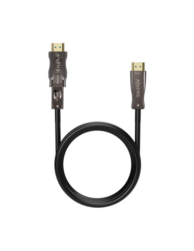 CABLE HDMI AISENS V2.1 OPTICO ACTIVO AOC DESMONTABLE 8K60HZ M M 20M NEGRO