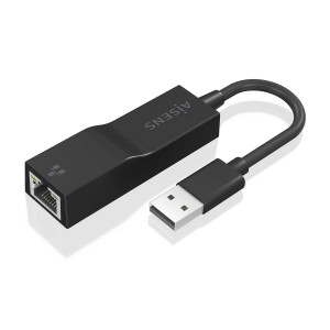 CONVERSOR AISENS USB 3.0A ETHERNET GIGABIT 10 100 1000 Mbps NEGRO15 CM 2