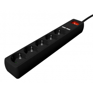 REGLETA CON CARGADOR USB, 5...
