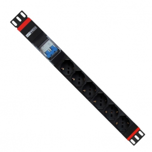 REGLETA RACK WP 19" 6 TOMAS...